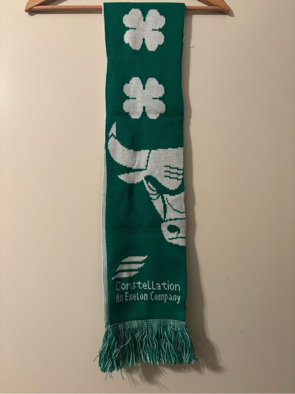 Green & White Chicago Bulls Winter Scarf
